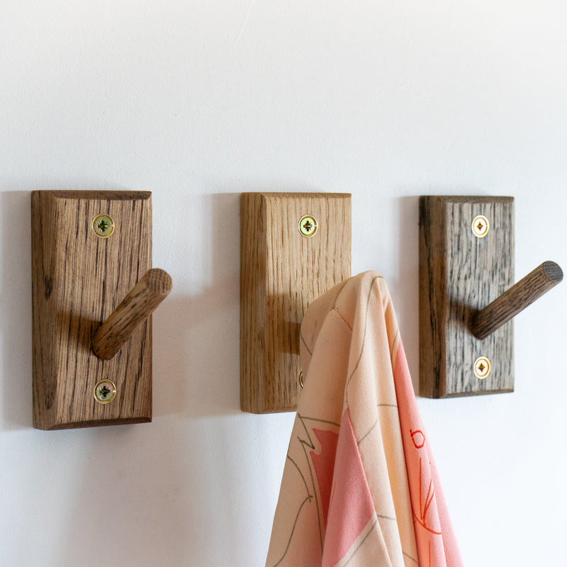 Oak Coat Rail