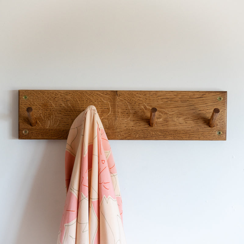 Oak Coat Rail