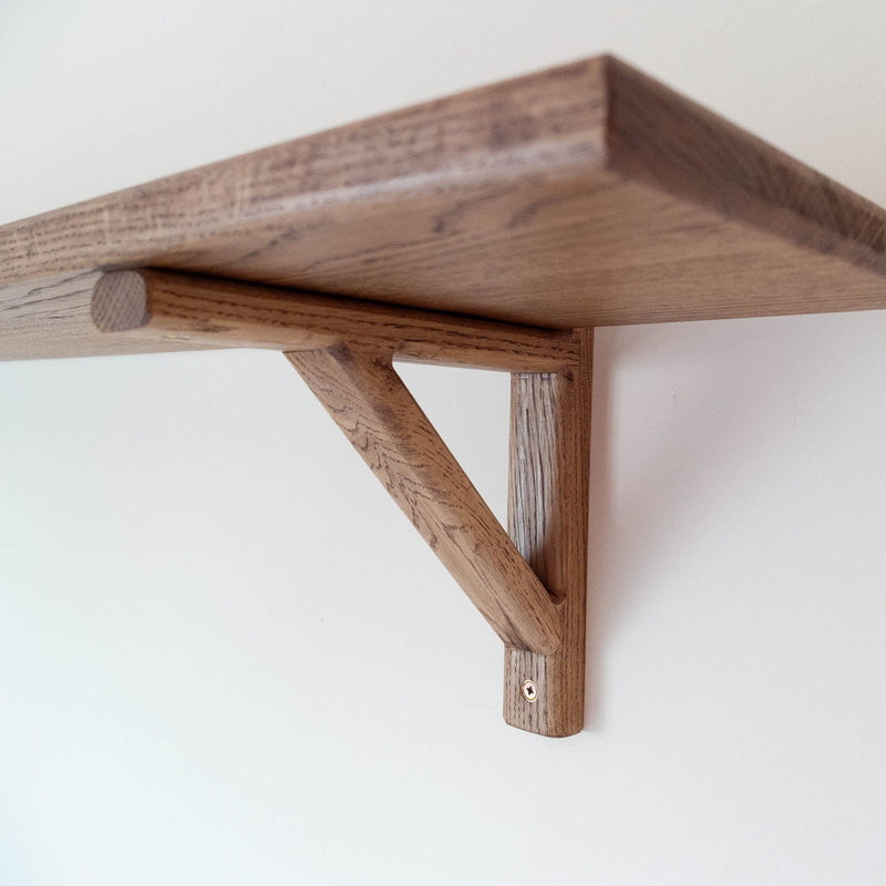 Oak Shelf and Brackets
