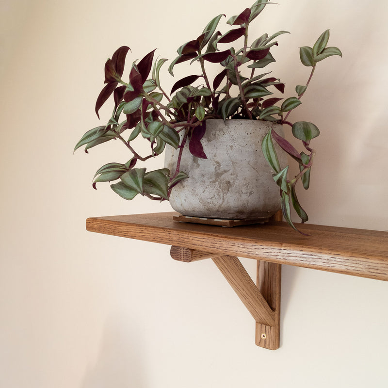 Oak Shelf and Brackets