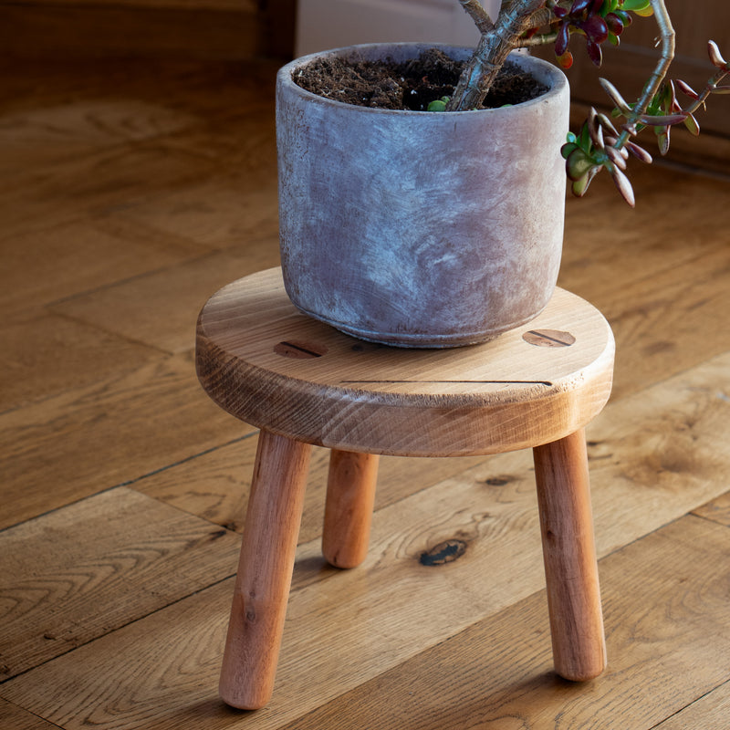 Gouged Rustic Stool [One-off]