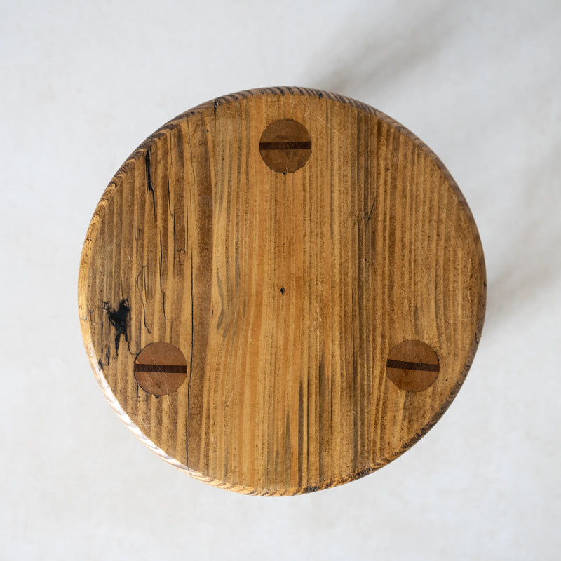 Rustic pine stool [One-off Seconds]