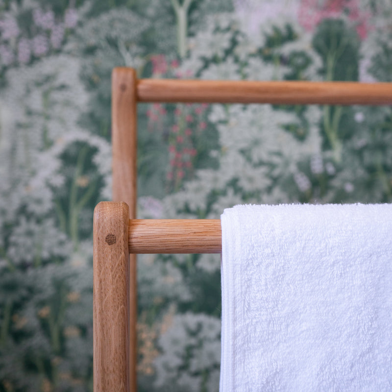 Freestanding Oak Towel Rack [One-Off]