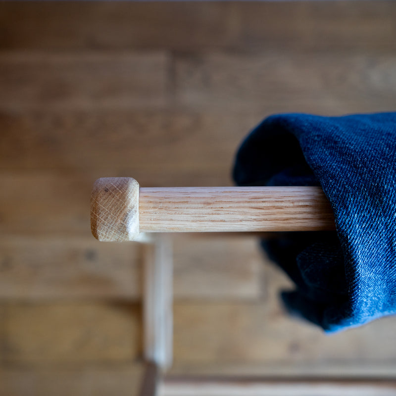Freestanding Oak Towel Rack [One-Off]
