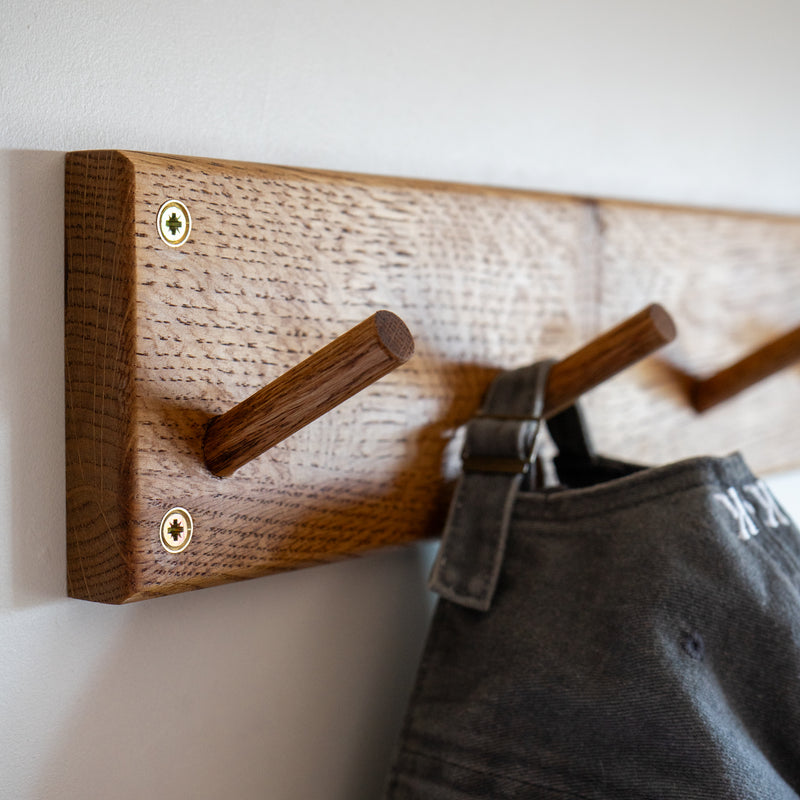 Oak Coat Rail