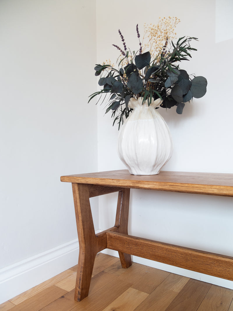 Mid Century Modern Oak Bench