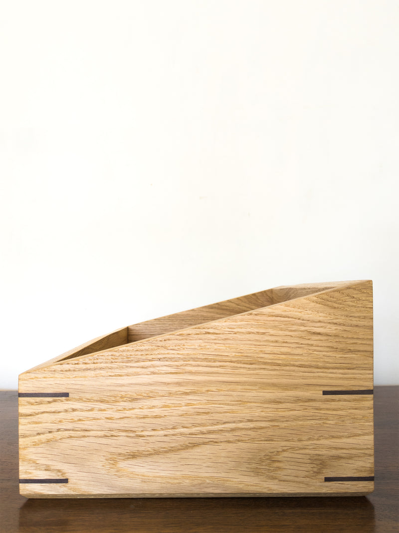Oak Record Storage Box