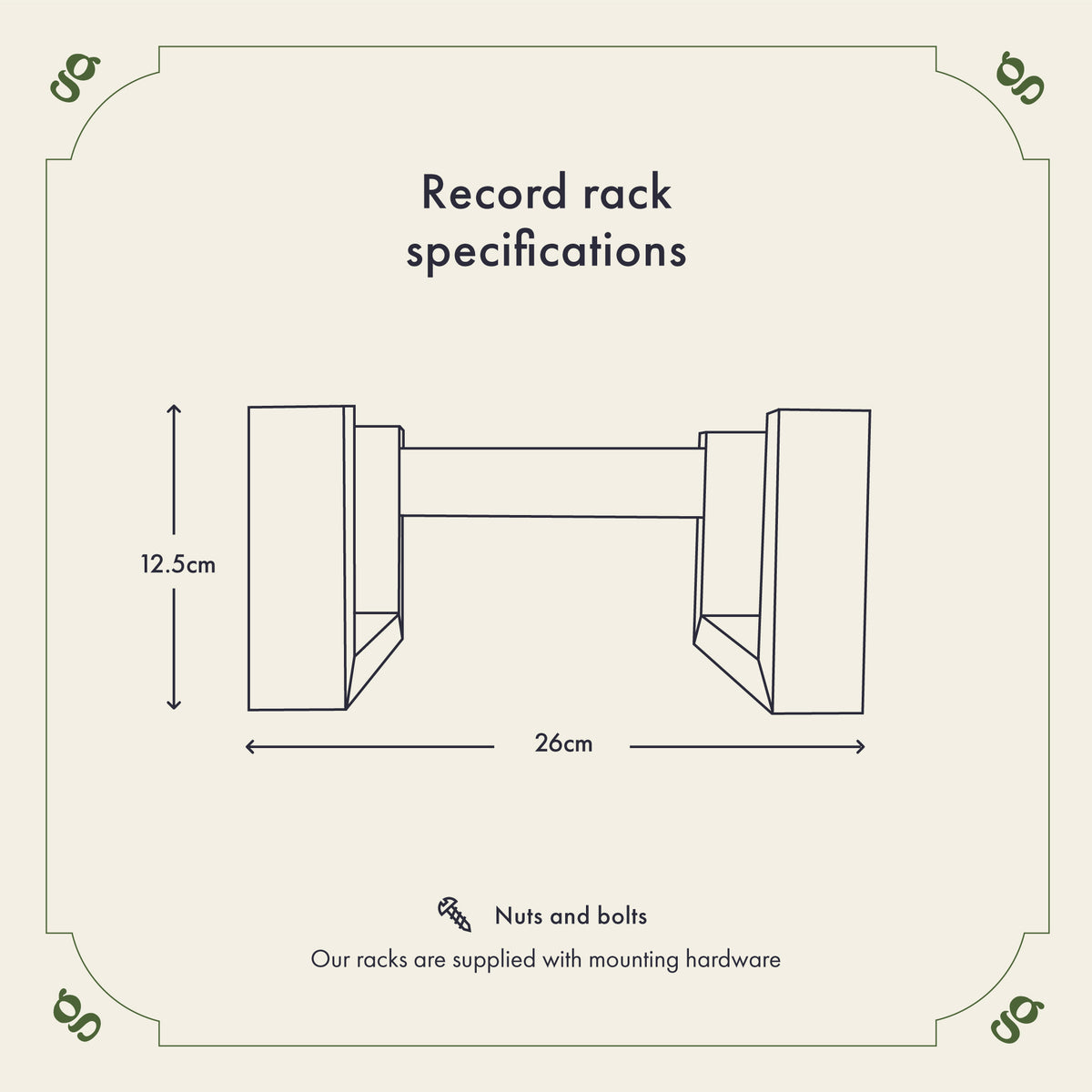 Record Rack Dimensions LP Storage Rack – Grove