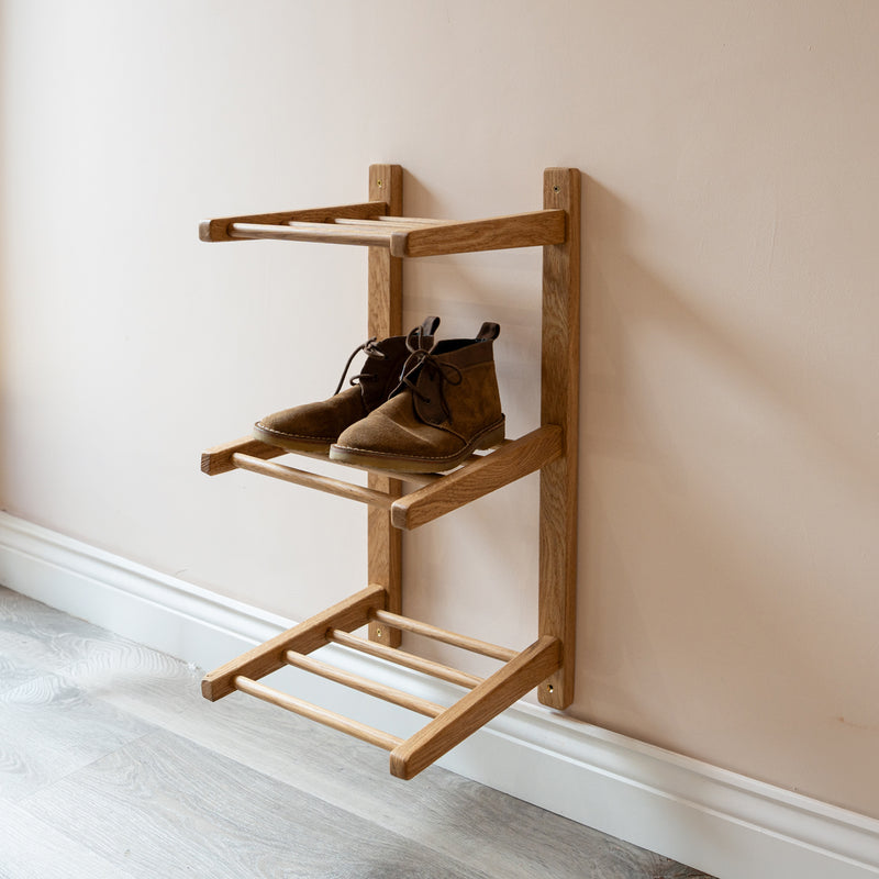 Oak Shoe Rack